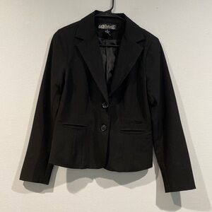 iQ Authentic Brand Black Long Sleeve Blazer - Size Medium